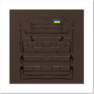 Ukraine Military Plate Carrier design Posters and Art